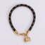 Simple Style 18K Gold Plated Stainless Steel Bracelets for Men and Women