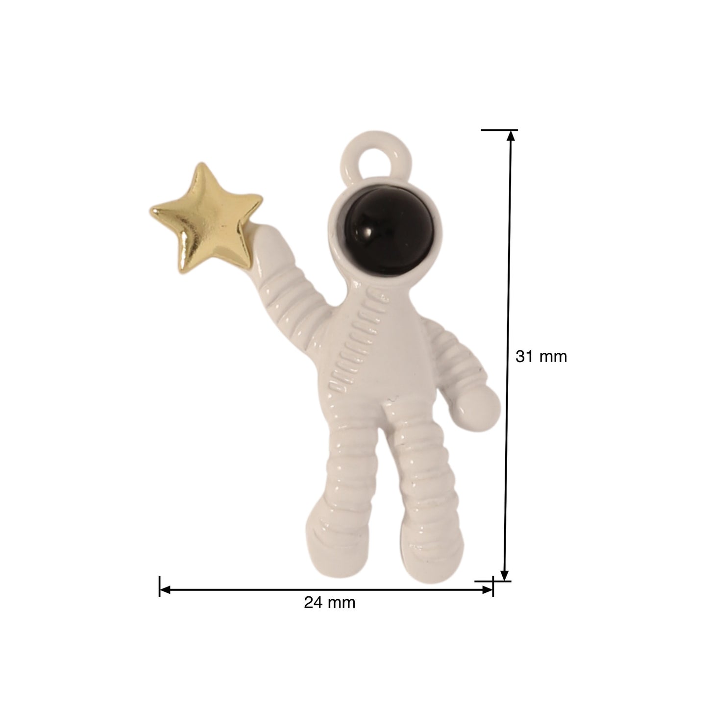 Astronaut Star Moon Alloy Pendant for DIY Jewelry