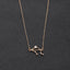 Fashion Symbol Starry Sky English Letter Twelve Constellation Alloy Necklace