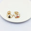 Fashion Cartoon Enamel Butterfly Bow Drop Earrings