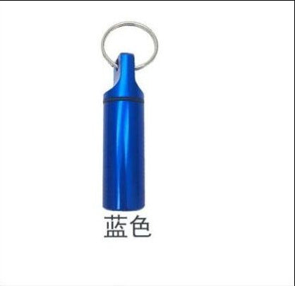 Basic Solid Color Aluminum Alloy Waterproof Keychain Pendant