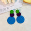 Artistic Geometric Alloy Spray Paint Women's Earrings