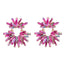 Luxurious Geometric Rhinestone Gold Plated Drop Earrings