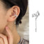 Elegant Bow Knot Tassel Copper Ear Cuffs