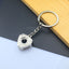 Simple Style Car Wheel Metal Keychain with Automotive Tool Charms