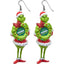 Cartoon Character Grinch Christmas Acrylic Drop Earrings