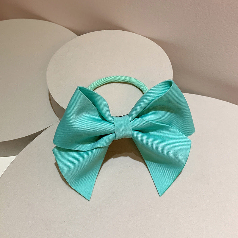 Women's Handmade Bow Knot Hair Clip and Tie - Colorful Korean Style Hair Accessory