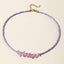 Irregular Crystal Gravel Color Rice Bead Necklace