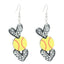 1 Pair Classic Sports Series Heart Shape Acrylic Drop Earrings