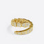 Fashion Zircon Snake Geometric Open Ring