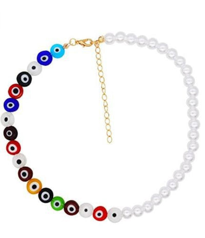 New Pearl Devil's Eye Choker Necklace