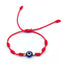 Simple Style Geometric Devil'S Eye Glass Rope Tassel Unisex Bracelets