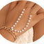 Minimalist Pearl & Bead Copper Bracelet with Zircon Love Chain