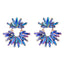 Luxurious Geometric Rhinestone Gold Plated Drop Earrings