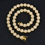 Amazon Hot Selling Product Bar Miami Hip Hop Cuban Necklace 9.5mm Round Bling Anklet Bracelet Manufacturer