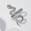 Vintage Snake Adjustable Stainless Steel Open Ring