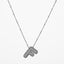 IG Style Minimalist Letter Zircon Pendant Necklace - Gold & Silver Plated