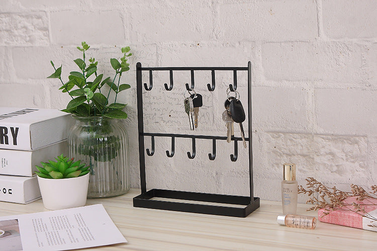 Glam Square Metal Jewelry Display Rack