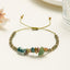 Retro Bohemian Irregular Natural Stone Rope Bracelets