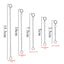 10 PCS Stainless Steel Extension Chain Set for Bracelets and Necklaces (25mm, 50mm, 75mm)