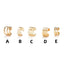 Fashion Geometric Alloy Plated C-Shaped Clip-On Earrings Set for Women