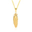 18K Gold Plated Stainless Steel Leaf Pendant Necklace