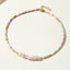 Irregular Crystal Gravel Color Rice Bead Necklace