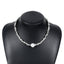 Elegant Modern Imitation Pearl Pendant Necklace with Black and White Beaded Design