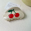 Sweet Cherry Rhinestone Acetate Hair Claw Clip