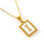 Fashion Titanium Steel Shell Letter Pendant Necklace