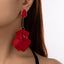 1 Pair Fashion Flower Arylic Plating Women'S Drop Earrings