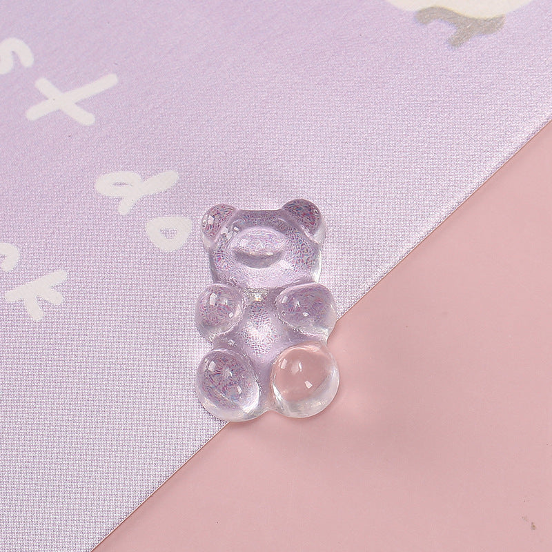 Cute Bear Resin DIY Jewelry and Phone Case Accessories