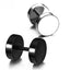 Geometric Plating Metal Dumbbell Barbell Titanium Steel Earrings