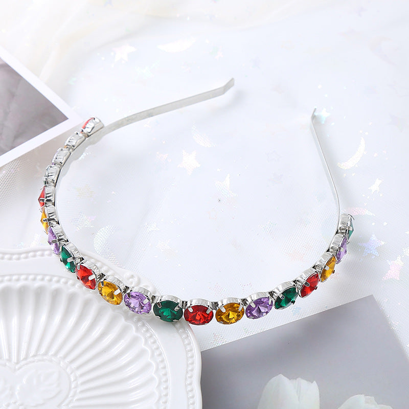 Fashion Rhinestone Cat Ear Pearl Hairband