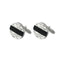 Men's Alloy Diamond-Studded Starry Round Cufflinks