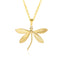 Dragonfly 304 Stainless Steel Plated Pendant Necklace - Minimalist Luxury DIY Accessory