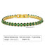 Elegant Geometric 18K Gold Plated Zircon Stainless Steel Layered Bracelets for Women