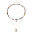 Bohemian Star Moon Multicolor Beaded Layered Necklace