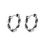 Fashion Twist Titanium Steel Men's Hoop Earrings