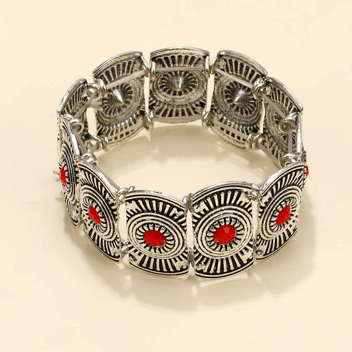 Ethnic Style Geometric Alloy Plating Women's Bangle