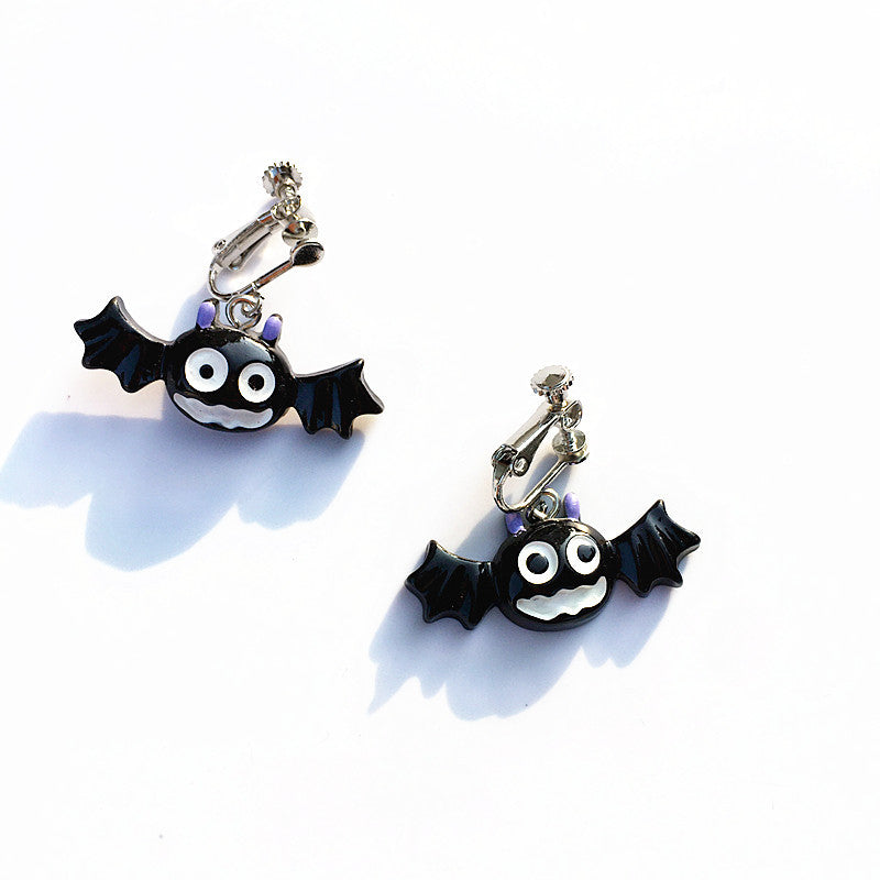 Novelty Bat Resin Epoxy Women'S Earrings 1 Pair