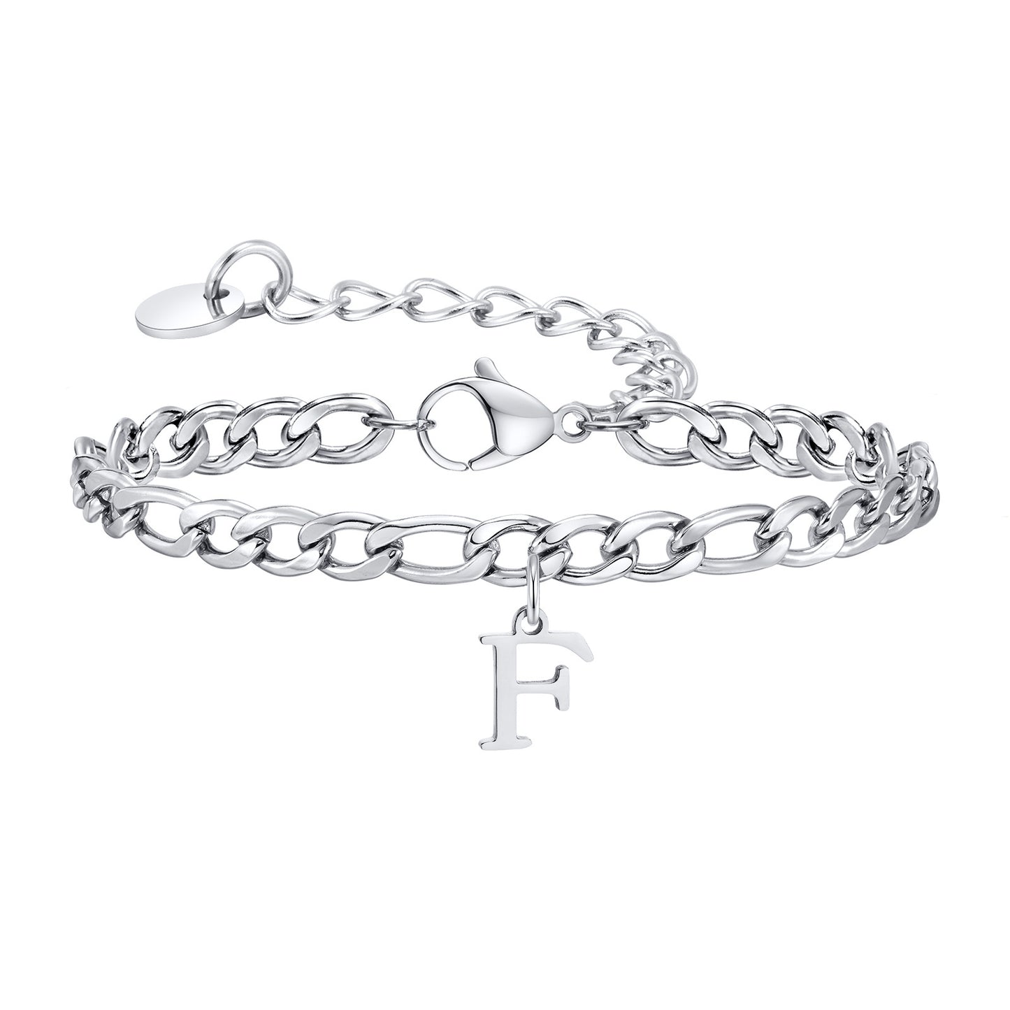 Simple Style 201 Stainless Steel Men's Letter Bracelet Chain