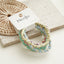 Geometric Candy Color Elastic Hair Bands Set - 5 Pieces