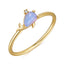 18k Gold Colorful Zircon Marine Animal Ring