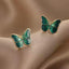 1 Pair Simple Style Butterfly Bow Knot Alloy Inlay Rhinestones Women'S Drop Earrings Earrings Ear Studs