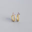 S925 Sterling Silver Geometric Floral Diamond Ear Cuff Stud Earrings for Women