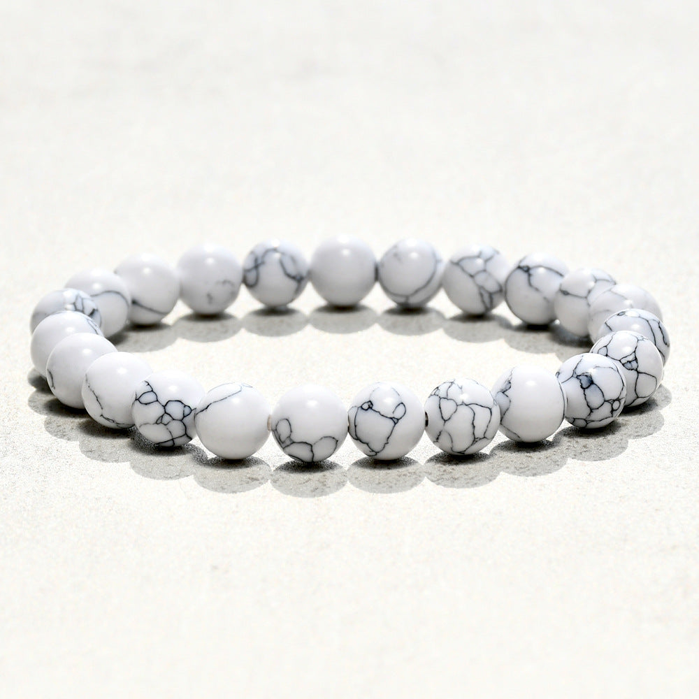 Elegant Geometric Natural Stone Beaded Bracelets for Women