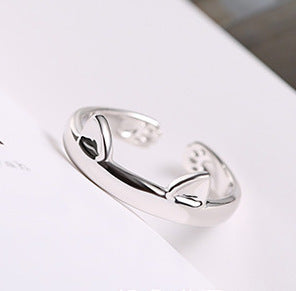 Ethnic Animal Alloy Adjustable Cat and Dog Unisex Ring