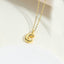 14K Gold Plated Copper Initial Pendant Necklace