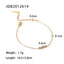 Fashion Geometric Zircon Titanium Steel Bracelet 18k Gold Plated Jewelry